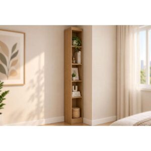 Modulado de Quarto Armário Cantoneira Rizon Linea c 4 Prateleiras