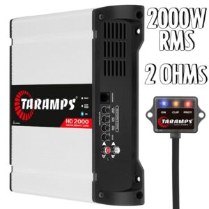 Modulo Amplificador Taramps HD 2000 1 Canal 2 Ohms 2000WRMS Som