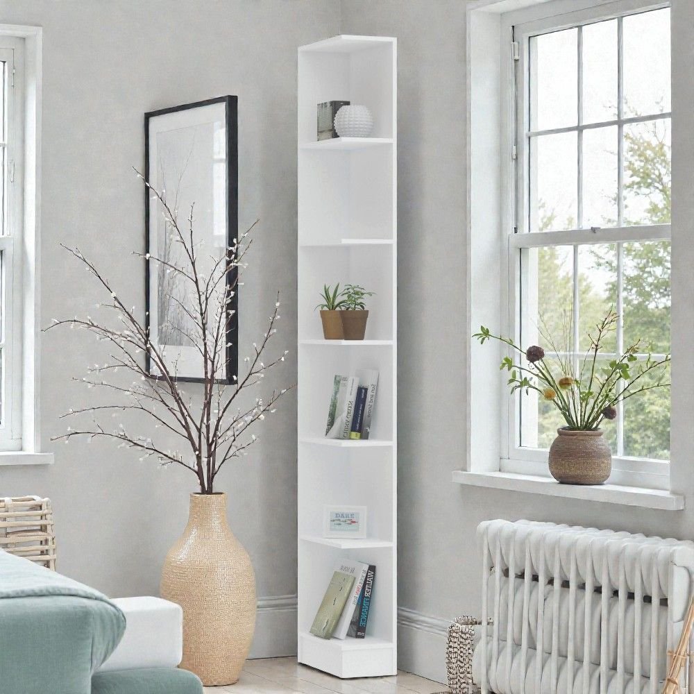 Módulo Cantoneira 6 Prateleiras Requinte+ 100% Mdf Branco Line Branco