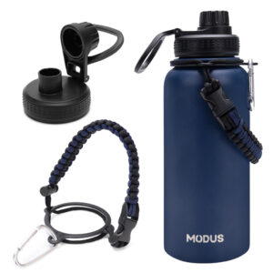 Modus 1000ml Garrafa Térmica De Inox Com Alça Paracord