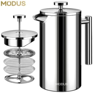 Modus Cafeteira Prensa Francesa Cremeira 700ML Café Chá De Aço