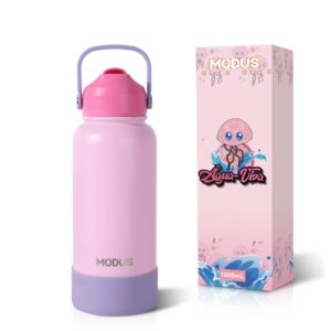 Modus Garrafa Térmica 1000ml inox Quente e Frio Alça Com palhinha