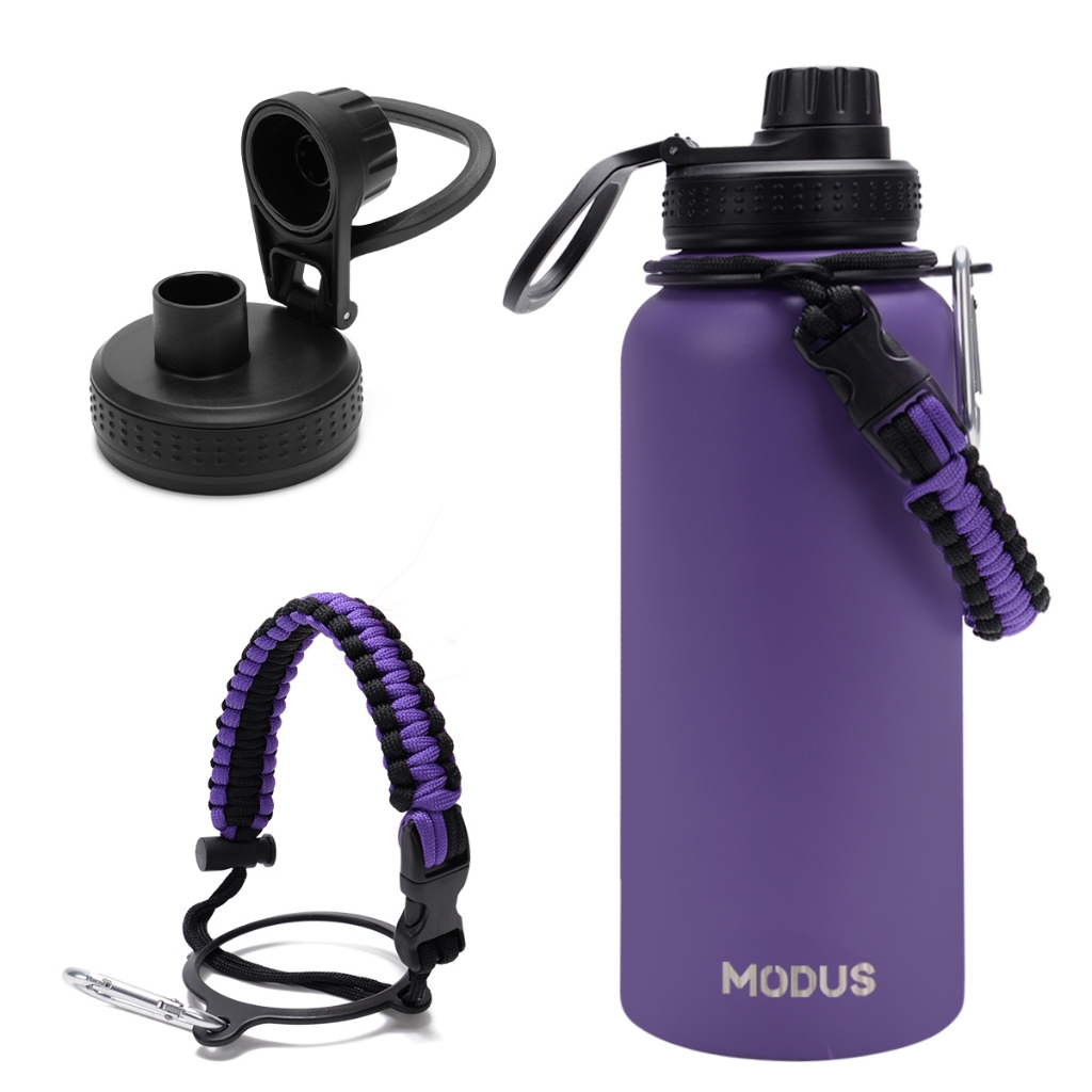 Modus Garrafa Térmica 1000ml Squeeze Aço Inoxidável Com Alça Para — Cozinha e Utensílios
