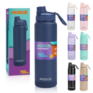 Modus Garrafa Térmica 750ml Inox Quente e Frio Base De Silicone