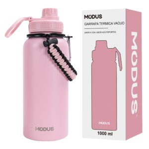 Modus Garrafa Térmica De Aço Inoxidável 1000ml Com Corda Espessa Por