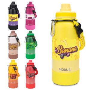 Modus Garrafa Térmica De Água Isolada 1000ml De Aço Inox Com Alça e