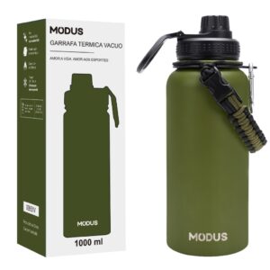 Modus Garrafa Térmica Esportiva De Aço Inoxidável Com Isolamento A — Cozinha e Utensílios