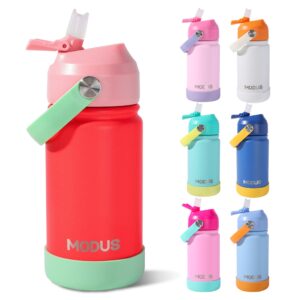 Modus Garrafa Térmica Infantil Aço Inoxidável Com Canudo Autocolantes