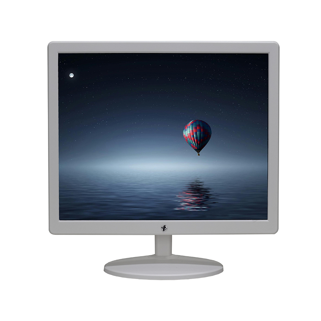 Monitor 17 LED TN Branco Quadrado 4:3 Ideal para Pdv e Consultórios