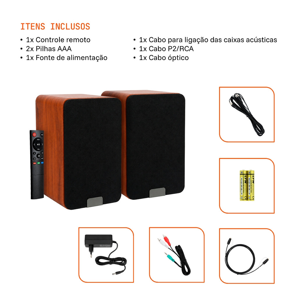 Monitor de Áudio Tomate 100W Bluetooth Hdmi Arc Óptico — Informática
