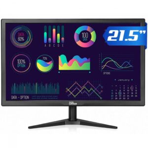 Monitor Dr. Office, 21.5 Pol, Full HD, 75Hz, Hdmi Vga, Preto