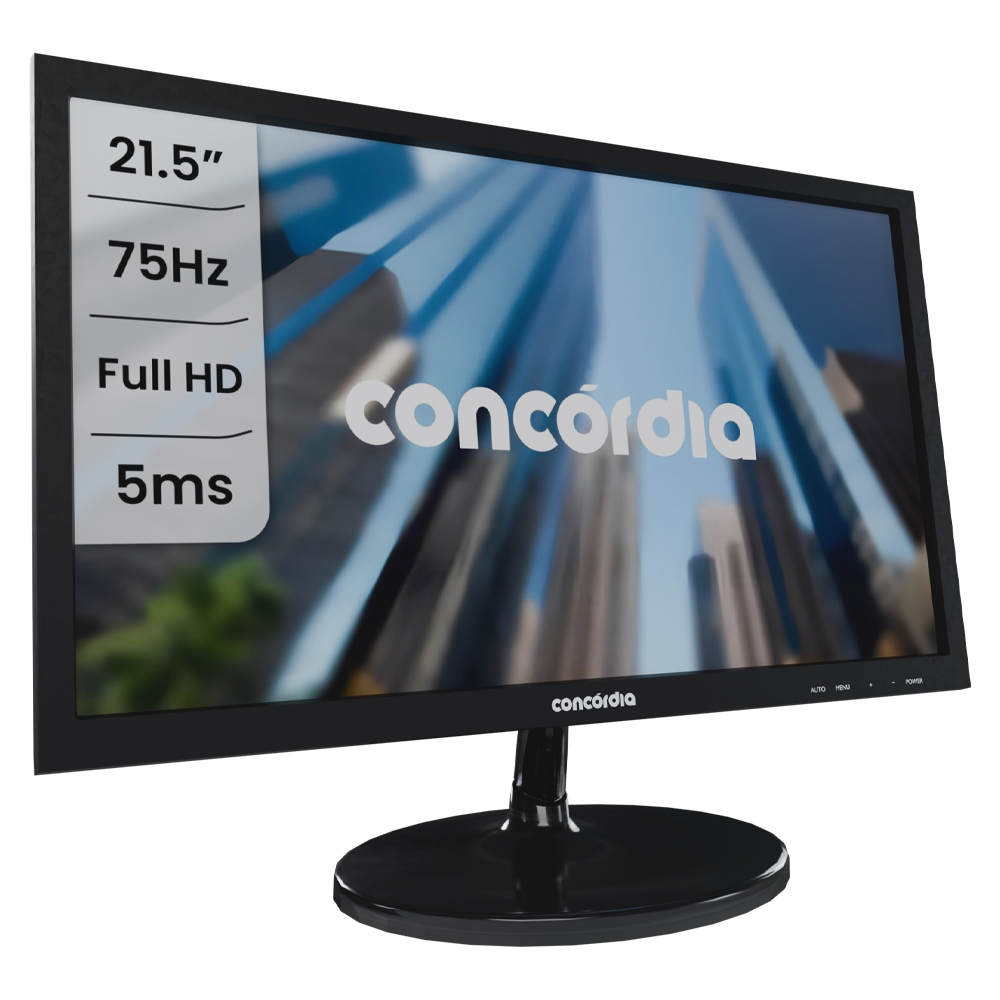 Monitor E215 Concórdia 21.5 Polegadas Led Vga Hdmi Full Hd