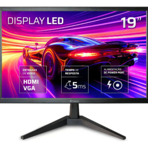 Monitor Fmaxx 19” Led Com Hdmi Vga Vesa cor Preto MQ19V