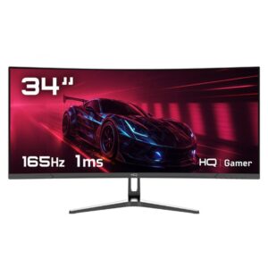 Monitor Gamer 34″ Curvo 1ms, 165Hz, UltraWide 3440×1440 Amd FreeSync