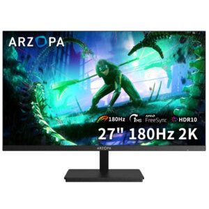 Monitor Gamer Arzopa M1RC, 27″ 2K Qhd 180Hz Ips, 1ms, 115% sRGB