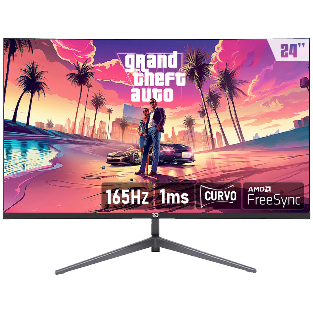 Monitor Gamer Duex, 24 Pol VA, Curvo, FHD, 1ms, Hdr, 165Hz, FreeSync