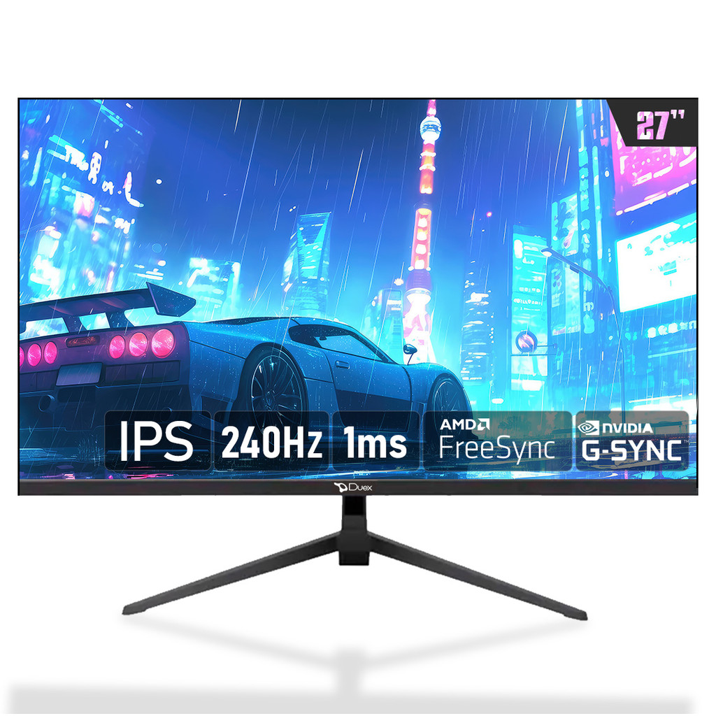 Monitor Gamer Duex, 27 Pol, Ips, FHD, 1ms, Hdr, 240Hz, FreeSync, Hdmi — Informática