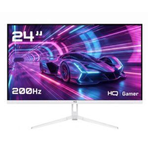 Monitor Gamer HQ 24″ Branco 1ms, 200Hz, Ips, Amd FreeSync, Full HD