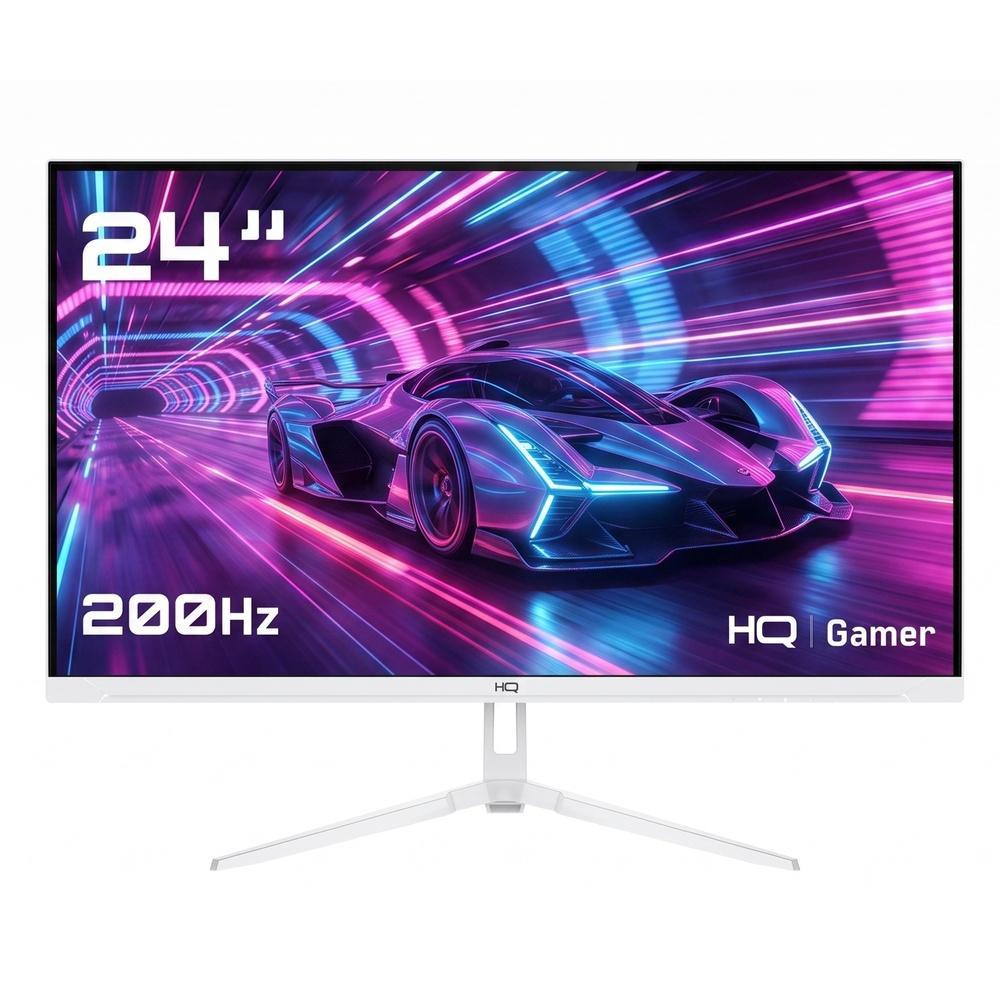 Monitor Gamer HQ 24" Branco 1ms, 200Hz, Ips, Amd FreeSync, Full HD — Informática