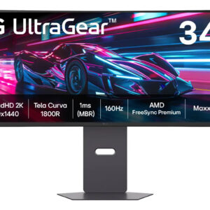 Monitor Gamer LG UltraGear Curvo 34″- QuadHD 2K, UltraWide 1800R