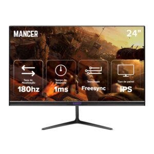 Monitor Gamer Mancer Valak Z4H, 24 Pol, Ips, 2K, 1ms, 180Hz, Hdmi DP