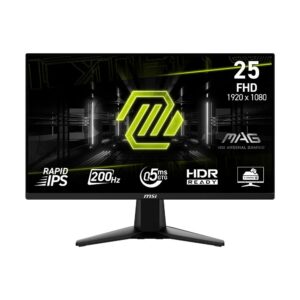 Monitor Gamer Msi Mag 255F E20, 24.5”, Full HD, 200Hz, 0.5ms