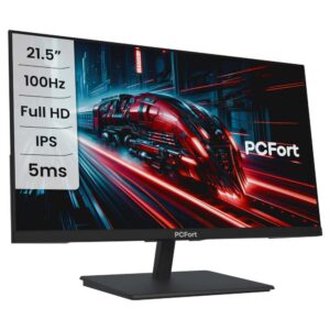 Monitor Gamer PCFort 21.5” Ips 100hz Full HD Vga Hdmi Vesa