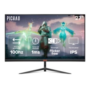Monitor Gamer Pichau Athen V3S, 27 Pol, Ips, FHD, 1ms, 100Hz, Hdmi Vga — Informática