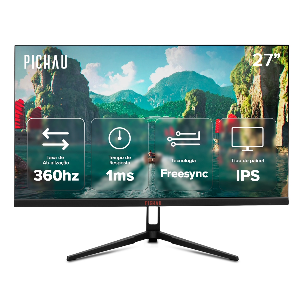 Monitor Gamer Pichau Nexus S362, 27 Pol, Ips, FHD, 1ms, 360Hz — Informática