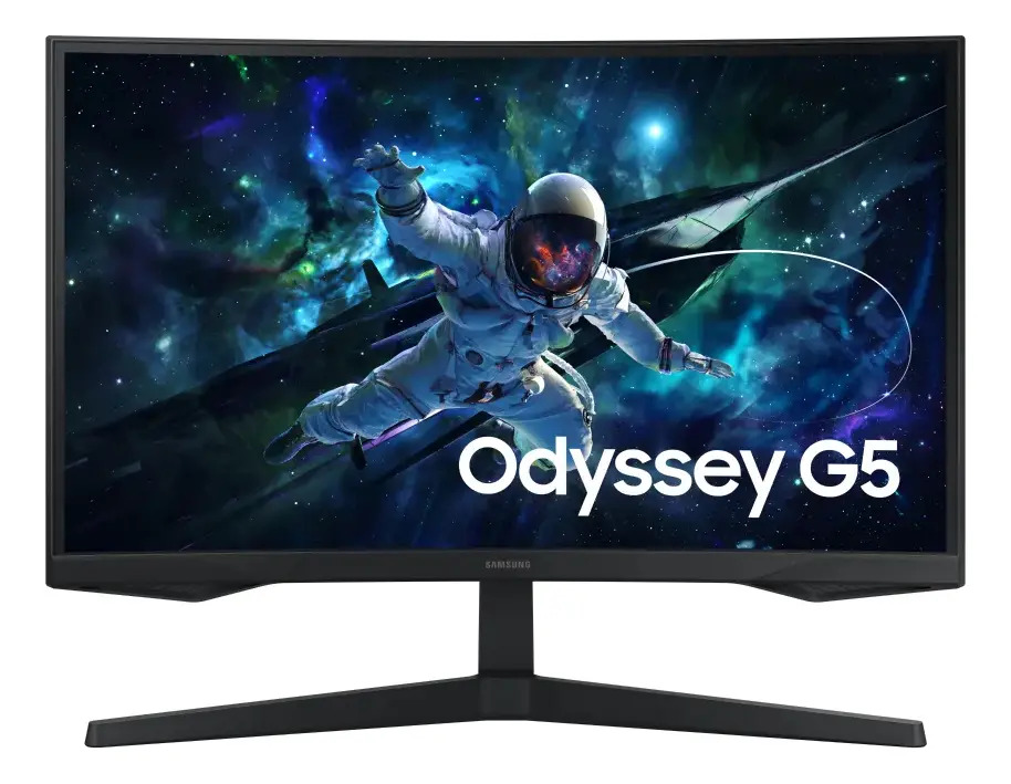 Monitor Gamer Samsung Odyssey G5, 27 Qhd, 165hz Cor Preto — Informática