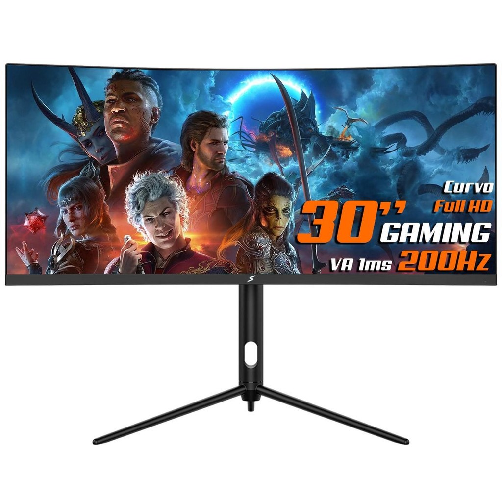 Monitor Gamer SuperFrame Elegance Series 30 pol Curvo Uwfhd VA 1ms