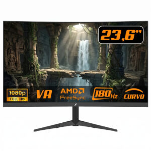 Monitor Gamer SuperFrame Precision Ultra V4 23.6 Po, Curvo Full HD VA