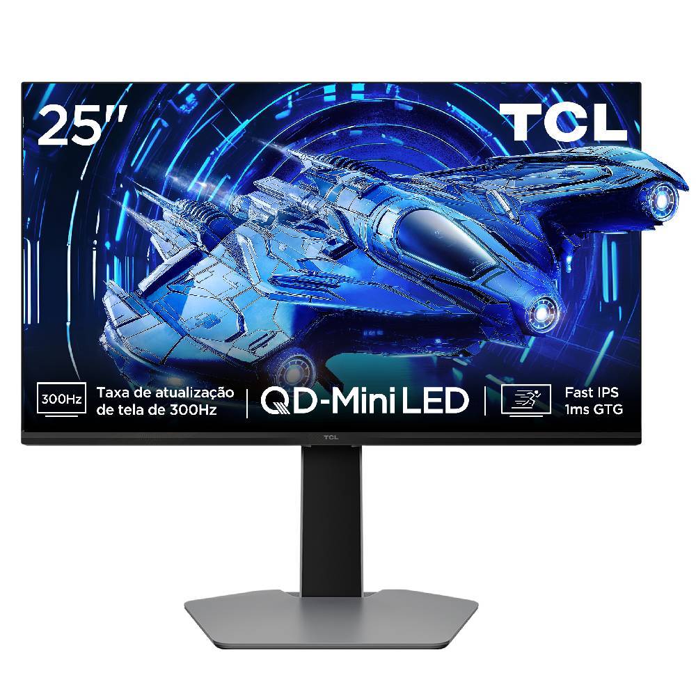 Monitor Gamer Tcl 25 Polegadas QD-Mini LED Full HD 300Hz 1ms Freesync — Informática