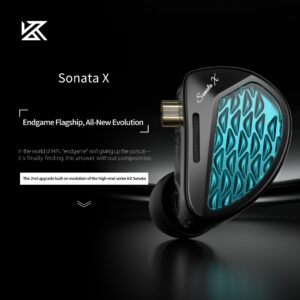 Monitor Intra-Auricular KZ Sonata X 14BA Fones De Ouvido Com Fio HiFi