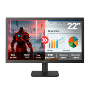 Monitor LG 22″ Full HD 120Hz 1ms VA Hdr 22U403A Bivolt