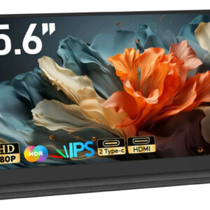 Monitor Portátil 15.6”com Usb C Dupla hdmi Fhd 1080p 60hz