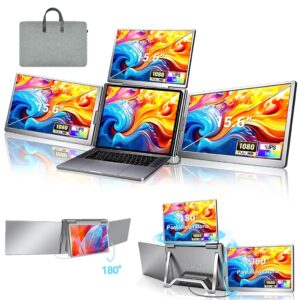 Monitor Portátil Triplo Novante 15.6" FHD Ips Expansor de Tela 3