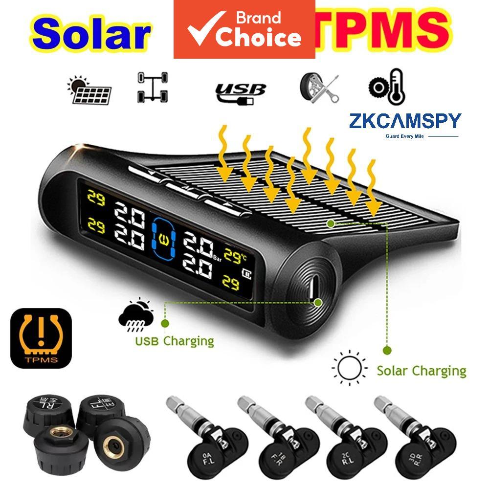 Monitor Solar De Pressão Dos Pneus Do Carro Tpms Com Aviso De — Informática