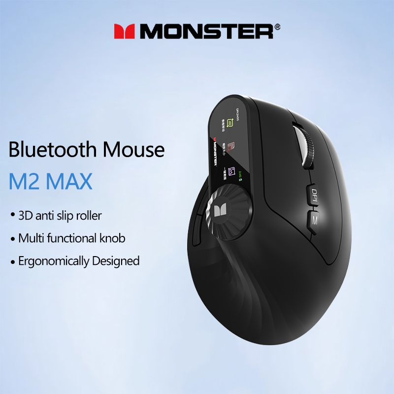 Monster M2 Max Mouse Bluetooth Sem Fio Antiderrapante Design — Informática