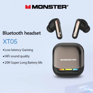 Monster XT05 Jogos Sem Fio Bluetooth Fone De Ouvido Baixa Latência