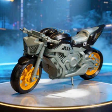 Moto de Brinquedo Gotham Sport Batman Tamanho Grande 32cm Com Pé de