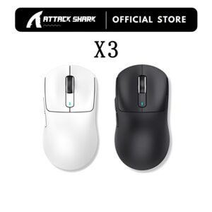 Mouse Bluetooth Attack Shark X3 PixArt Conexão Tripla Com Fio 8KHz