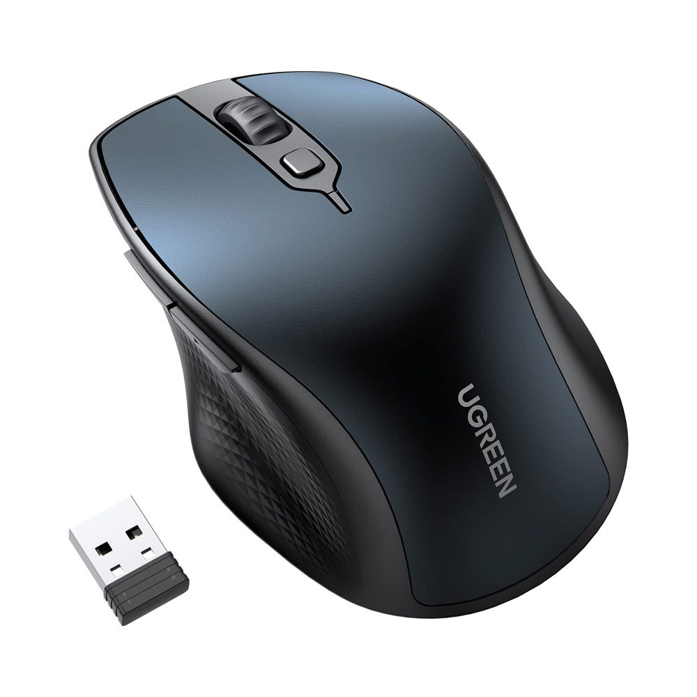 Mouse Bluetooth Sem Fio Ugreen Sensor 4000Dpi 2,4G Azul — Informática