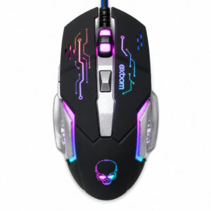 Mouse Gamer 4800 DPI Design Ergonômico LED RGB Plug and Play 6 Botões