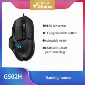 Mouse Gamer Logitech Hero RGB com 25600 DPI, botões programáveis