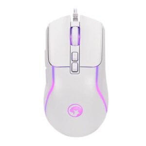 Mouse Gamer Marvo M292, RGB, 8000DPI, 7 Botoes, Branco