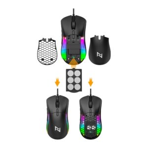 Mouse Gamer Neologic Custom 12.000 RGB DPI USB 1,8m Cabo Ajuste de