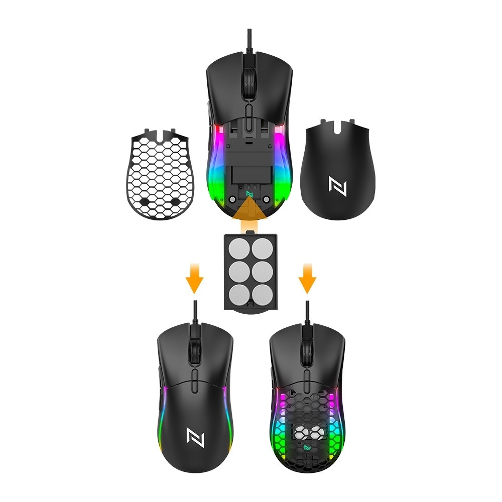 Mouse Gamer Neologic Custom 12.000 RGB DPI USB 1,8m Cabo Ajuste de — Informática