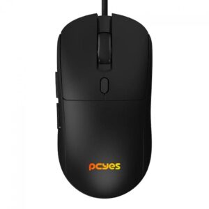 Mouse Gamer PCYes Basaran Black Vulcan, RGB, 12400 DPI, Pwm 3327, 6