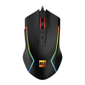 Mouse Gamer R8 G203, RGB, 7200 DPI, 7 Botoes, USB, Preto